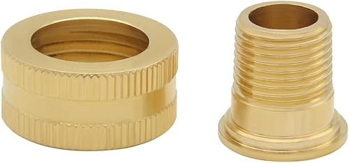 Vista 38 de Hooshing Adaptador giratorio de manguera de jardín de latón 3/4 "GHT a 1" NPT hembra a hembra conector de tuberías