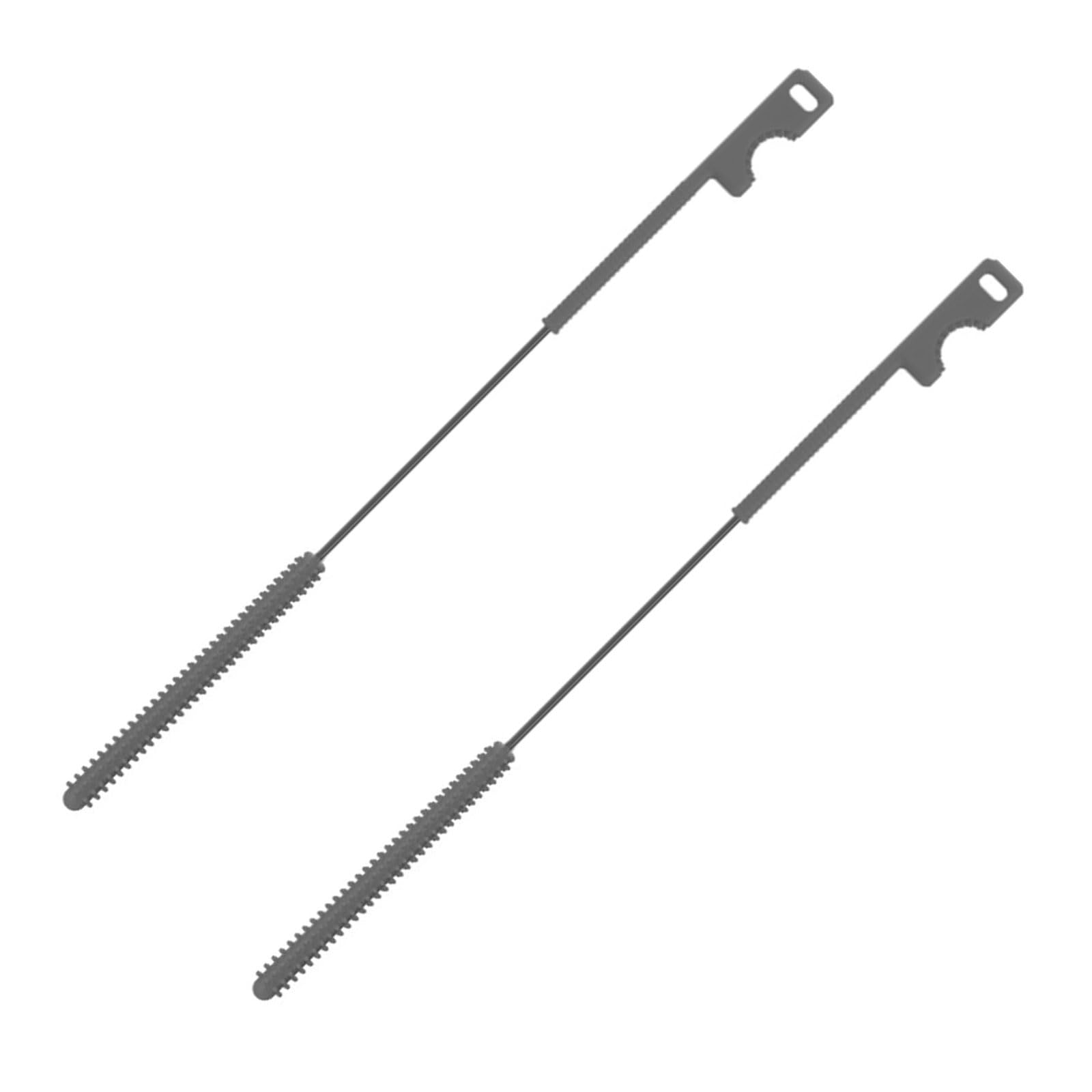 Tsophreniq Grey Head Silicone Straw Scrubber 0.8Mm & 1Mm Fine Bristles Ideal For Hard To Reach Areas Double Ended Straw Brush