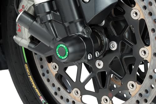 Protector de horquilla resistente Puig 20120N PHB19 negro anticaída para moto