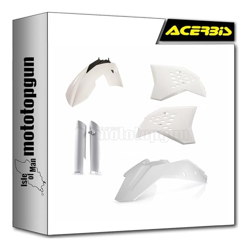 Cache carenage blanc Acerbis 0014219.030 plastique moto KTM EXC 250
