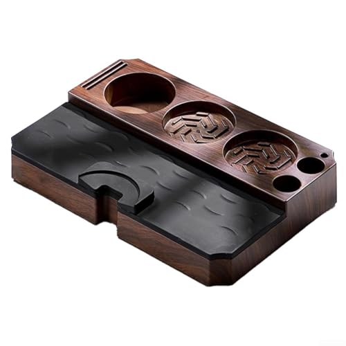 Hasaller Espresso Knock Box Espresso Tamping Station 51 53 54 58mm Espresso Accessori Stazione Tamper Holder Station Stazione Staccabile Silicone Caffè Tamper Mat
