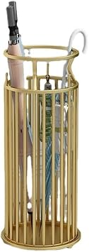 Umbrella Stand Bucket Nordic Light Luxury Iron Art Umbrella Rack Simple Home Living Room Magazine Rack Shopping Mall Hotel Door Umbrella Bucket Decorative Rack Umbrella Holder for EntrywayA