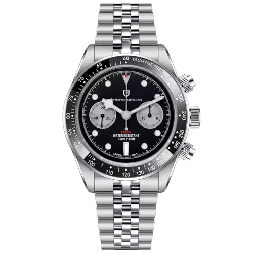 Pagani Design Herren-Armbanduhr Saphir Sport Quarzuhr Edelstahl Herren Wasserdicht Armbanduhr VK63 Uhrwerk Mode Chronograph