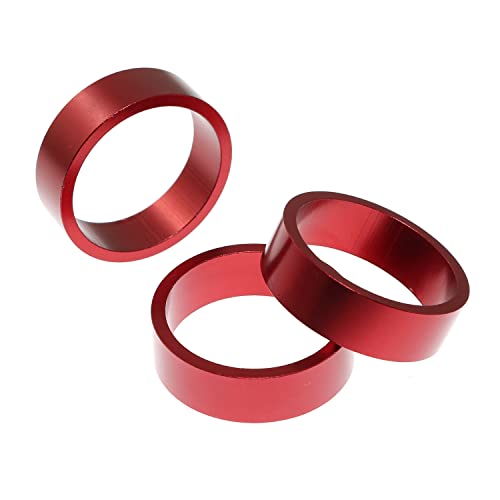 RLECS Aluminum Alloy Bicycle Headset Spacers, Red #TOP28
