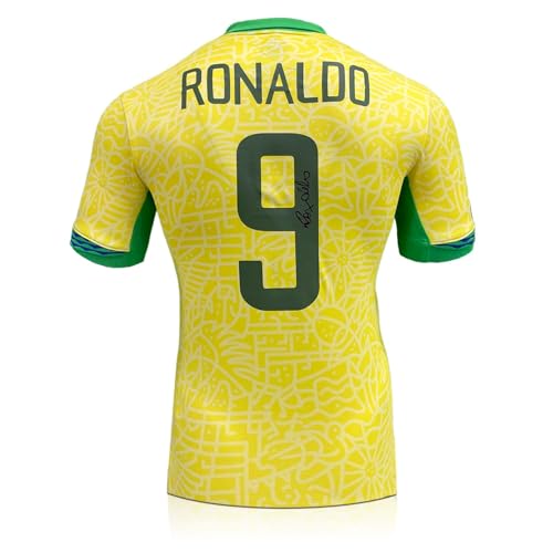 Exclusive Memorabilia Maglia del Brasile autografata da Ronaldo de Lima