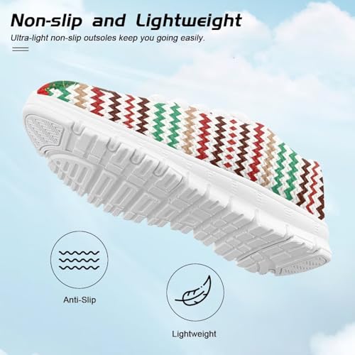 Christmas Kids Lace Up Sneakers for Boys Girls Non Slip Running Shoes Lightweight Tennis Athletic Sneakers Breathable Sports Shoes for Little Kid Size11-13/ Big Kids Size1-54