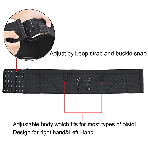 Dulrlly Concealed Carry Gun Leg Holster Universal Gun Leg Holster For Women Thigh Holster Adjustable Ladies Black Pistol Holster #TOP4