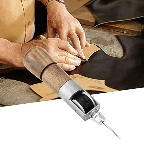 Pruie Kit de ferramentas para artesanato de costura de couro trava automática costura chave inglesa