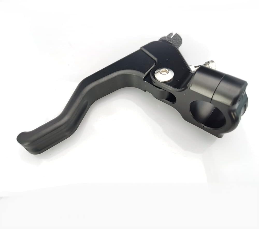 CNC Performance Stunt Clutch Lever Mount Bracket and Line Easy Pull Clutch Cable System Fit 7/8" 22mm Motorcycle Universal (Black)
