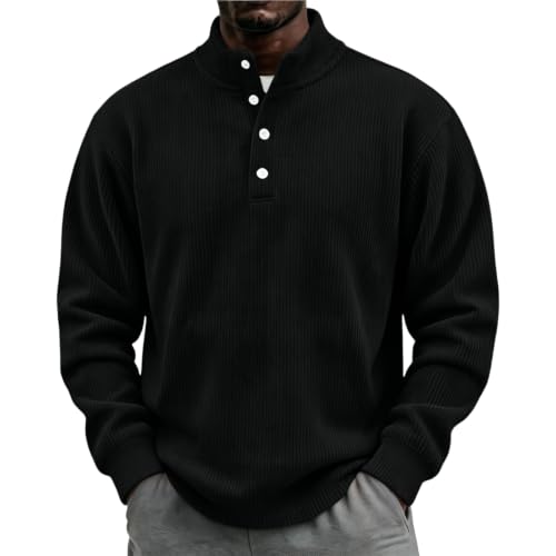 Mens Henley Shirts Long Sleeve Big and Tall Button Shirts Y2k Workout - image 1