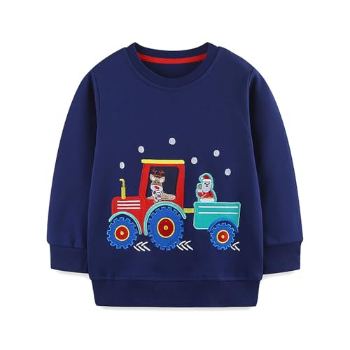 Boys Sweatshirts Casual Sweatshirts Cotton Sweatshirts Long Sleeve T-shirts Crew Neck Cartoon Tops for Boys-316
