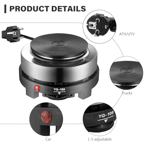 Mini Plaque De Cuisson Électrique Portable 220V 500W - Plaque Chauffante Pour Thé Café Cuisine – Image 5