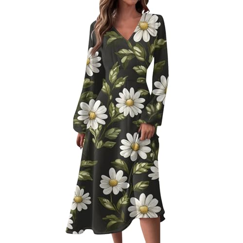 Mis Pedidos, Ropa Mujer Manga Larga Estampado Entretiempo Dress Baratas Boda Tallas Grandes Mujer Vestidos Fiesta Vintage Otoño Invierno Oversize Ropa Interior Femenina Sexy 02 Verde Militar L