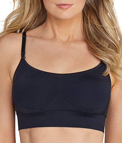 Image of Warner's Womens Easy Does It Dig-Free Band with Seamless Stretch Wireless Lightly Lined Convertible Comfort Bra Rm0911a