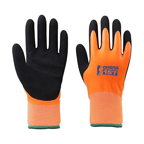 Ohana 1st 3 Pairs Polyurethane Coated Gardening and Work Gloves for for Construction, Gardening Cover