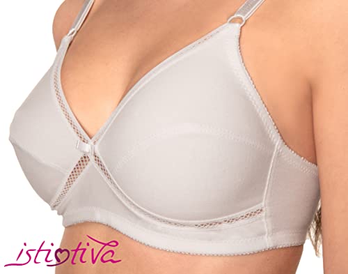 Istintiva-Valeria-Sujetador-sin-Aros-en-100-algodon-para-Pechos-generosos-con-Alta-sujecion-Copas-Blandas-no-Acolchadas
