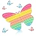 Macaroon Jumbo Butterfly Fidget Toy Giant Sensory Toy, Huge Push Bubble for Kid Children and Adult Decompression and Emotion Anxiety Reliever Tool
