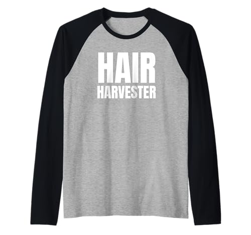 Hair Harvester Transplant Raglan Baseball Tee