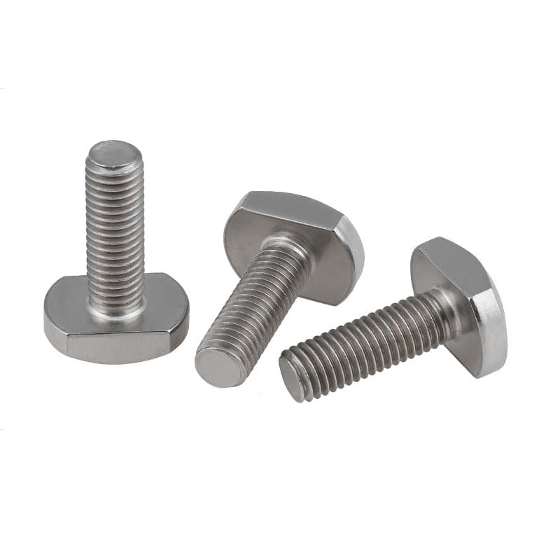 Generic 2PCS T-Bolt 304 Stainless Steel T Bolts T-Slot T Head Bolt Hammer Clamp Screw A2-70 M6 6MM X 40MM A2 GB37 1.25MM Pitch *AT908X2 - (Thread Diameter: M6, Length: 40mm)