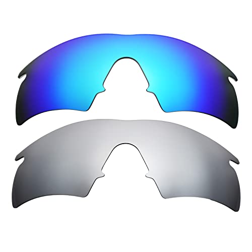 Lentes de repuesto azul y titanio compatibles con Oakley M Frame Hybrid talla única