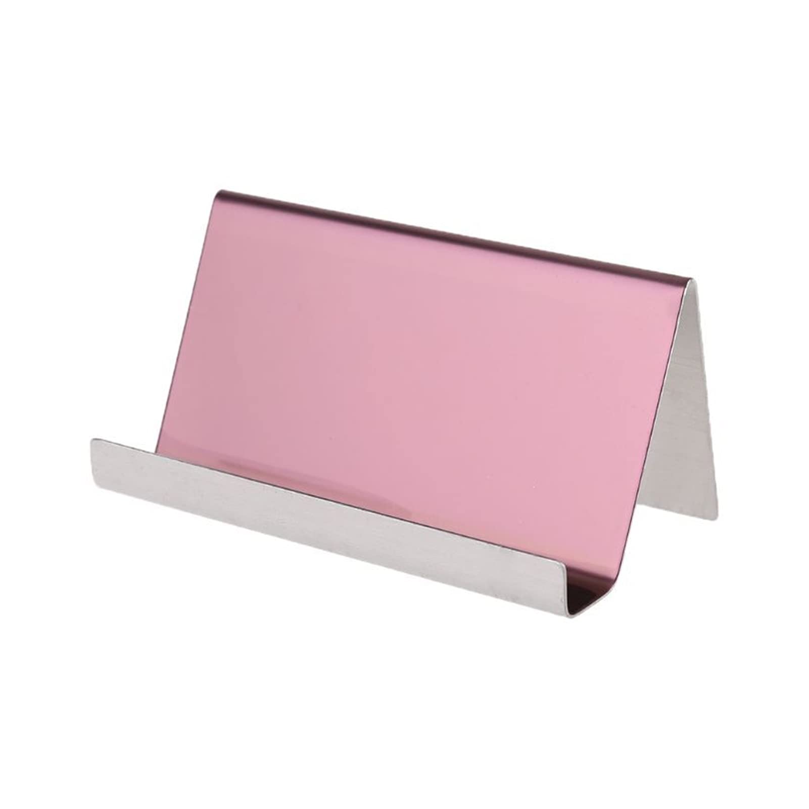 TOMYEUS Etui na wizytówki etui na wizytówki ze stali nierdzewnej uchwyt na wizytówki stojak na biurko organizer na stół 7 kolorów etui na karty z imieniem (kolor: G)