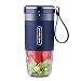 Portable Blender Mini Personal Blender, Godmorn Juicer Smoothie Blender Smoothie Maker Cordless Small Juicer Cup Mixer, USB Rechargeable BPA Free,10oz/300ml, Home Outdoor Travel Office, Blue