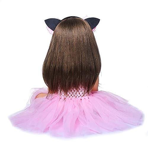 Boneca Reborn Eva Com Coelho de Pelucia Bebe Reborn Menina
