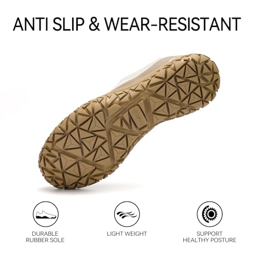 Image of Kricely Barefoot Shoes Men Comfortable Zero Drop Trail Running Shoes Non-Slip Minimalist Gym Shoe Mens Weightlifting Cross Training Sneakers