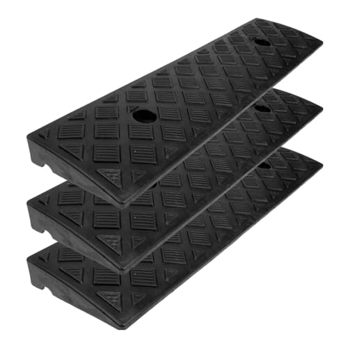 Rampas umbral 3Pcs para sillas de ruedas y bordillos 50x13x3 cm miniatura 1