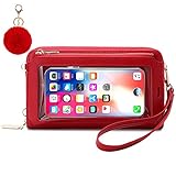 handytasche für iphone 8 ❤️【Premium-Materialien】Kleine umhängetasche damen aus strapazierfähigem PU-Leder, weich und leicht zu reinigen. Die Reißverschlüsse sind glatt genug und Sie müssen sich keine Sorgen über festsitzende Probleme machen.