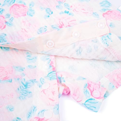 Image of Infant Kimono Robe Newborn Cotton Yarn Robe Baby Romper