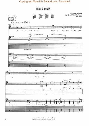 Guns N' Roses Use Your Illusion I | Recueil de Chansons et Partitions Guitare Électrique Tablature | Play It Like It Is Transcriptions Note par Note | November Rain Don't Cry Live and Let Die – vue 3