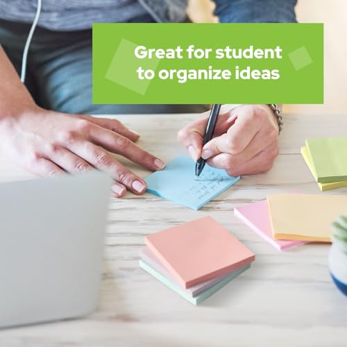 NAM Sticky Notes 3x3, 10 Pads, 75 Sheets Per Pad, Self-Stick Memo Pads — view 4