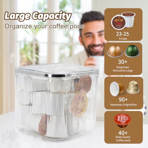 Famaster Coffee Pod Holder With Pop-Up Lid thumb #4