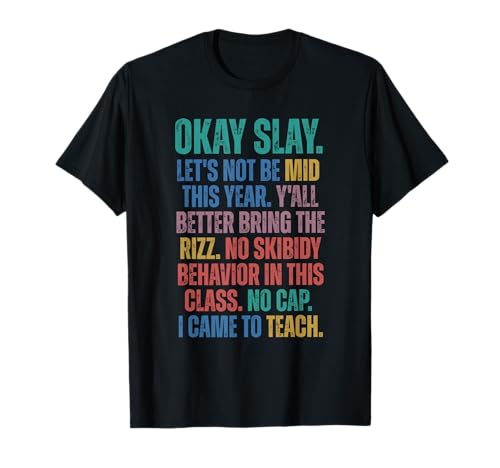 Gen Alpha Slang Teacher Funny Teacher Group Back to School T-Shirt