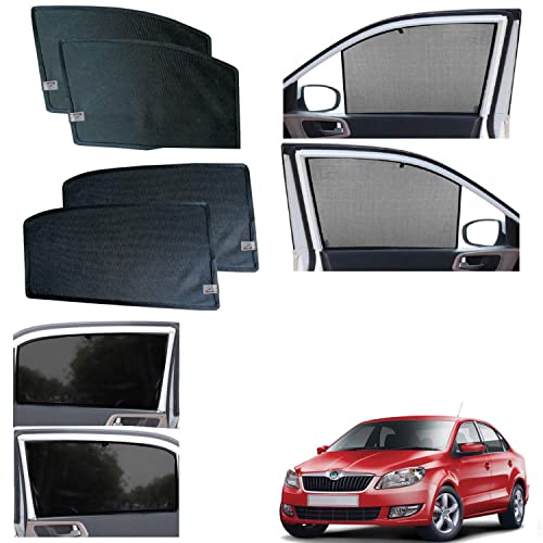 Image of WolkomHome car Fix Curtain Window Shades Half Curtains Sunshade for Rapid 2012