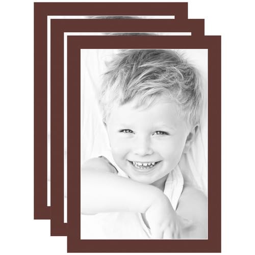 16x24 Maroon/Maroon Custom Mat for Picture Frame with 12x20 Opening Size (Mat Only, Frame NOT Included) - 3 Pack