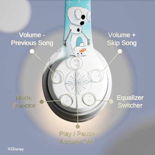 Disney Frozen Bluetooth Headphones - Over The Ear Bluetooth Wireless Headset with Built-in Mic and Up to 15 Hrs Playtime - image 5