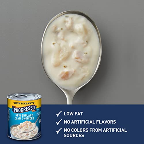 Progresso Rich & Hearty, New England Clam Chowder Soup, Gluten Free, 18.5 Oz. (Pack Of 12) #TOP2