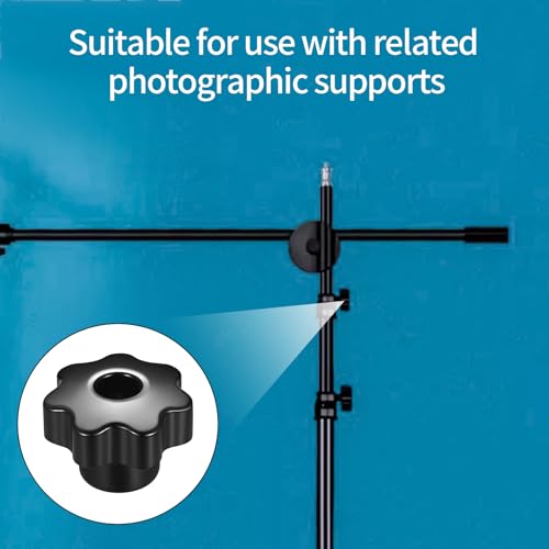 10 Stück Sterngriffmutter M6, Sternschraube, Innengewinde Klemmknopf, Stern Form Kopf Knopf Griff Hand Knopf für Werkzeugmaschine für Werkzeugmaschine - Schwarz