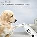 MEPEREZ cat Nail Grinders & Clipper, Dog Grinder Clippers Trimmers, for Dogs Electric Best Indoor Cats Painless Claw Care Nails with Guard Light, Quiet Grooming led pet Cutter, Small Rechargeable