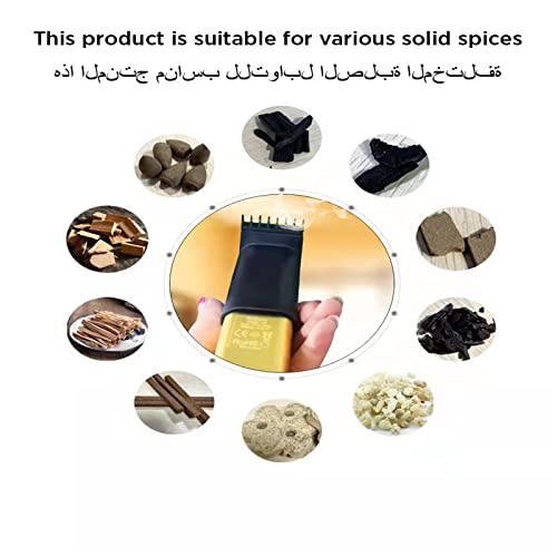 Bakebk Usb Electronic Incense Burner Portable Arabic Incense Holder Mini Electric Aromatherapy Diffuser Muslim Bukhoor Aroma Burner, Gold, 4.5 X 1.96 X 4.5 Inches #TOP3