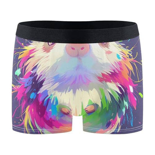 EtherSpher Herren-Boxershorts, Cartoon-Motiv, niedliche weiße Maus, Unterwäsche, Niedliche weiße Maus, XL
