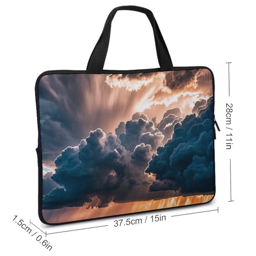 Housse de protection pour ordinateur portable 15 pouces pochette tablette nuage