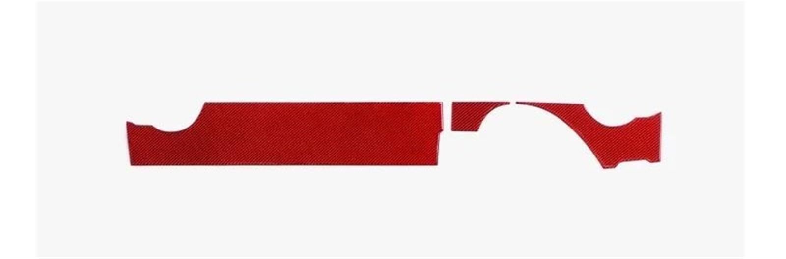Carbon Fiber for Subaru for BRZ 2021- Dashboard Panel Trim Strip Instrument Sticker Tuning Interior Decal Trim(Carbon Red RHD)