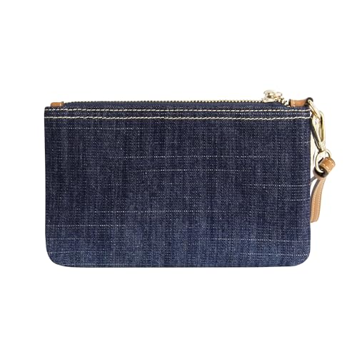 True Religion Women's Mini Wallet with Wrist Strap, Dark Denim, One Size3