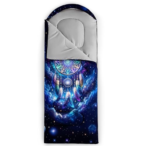 Image of QOOMO Ball Flower Camping Sleeping Bags,3 Season Warm & Cool Weather,Lightweight,Waterproof Sleeping Bags for Adults & Kids,Traveling,and Outdoors,Camping Gear Equipment