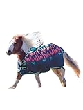 Tack Shack of Ocala- Shires Mini/Foal Highlander Turnout Blanket, Waterproof Turnout Blanket, 600 Denier, 200g Polly Fill Turnout Blanket, Mini Waterproof Blanket (Navy Forest, 39)