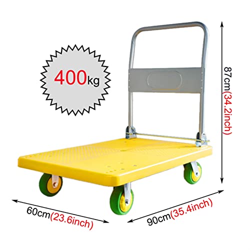 Carro plataforma industrial plegable con ruedas giratorias silenciosas miniatura 7