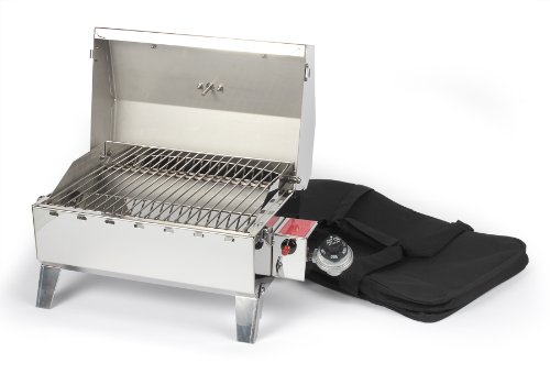 Camco Stainless Steel Portable Propane Gas Grill, Convenient Size For Tailgating, Camping, Rv, Picnicking, Home And Boats, Includes Storage Bag (125 Square Inches Of Cooking Surface) #TOP7